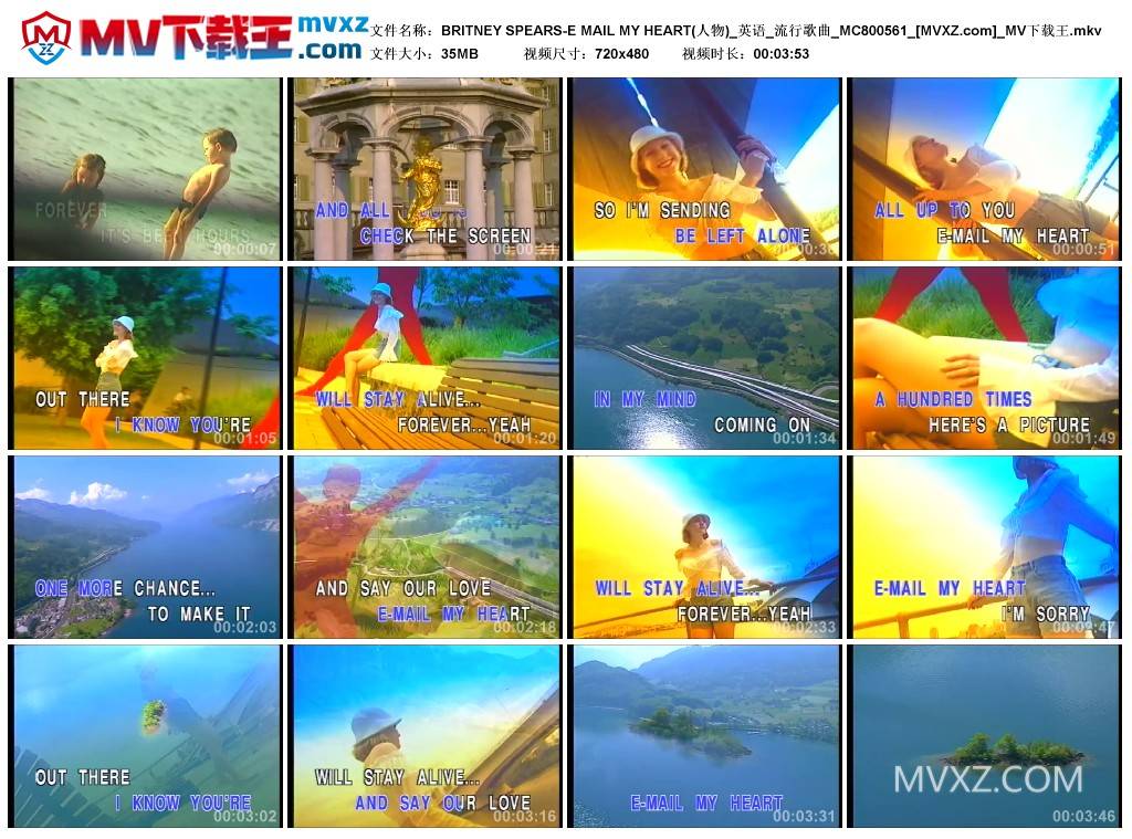 BRITNEY SPEARS-E MAIL MY HEART(人物)_英语_流行歌曲_MC800561